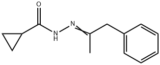 N-[(E)-1-phenylpropan-2-ylideneamino]cyclopropanecarboxamide Struktur