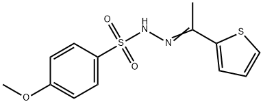 4-methoxy-N-[(Z)-1-thiophen-2-ylethylideneamino]benzenesulfonamide Struktur