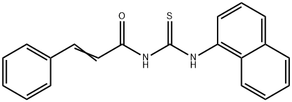 N-[(1-naphthylamino)carbonothioyl]-3-phenylacrylamide Struktur