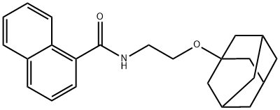 N-[2-(1-adamantyloxy)ethyl]naphthalene-1-carboxamide Struktur