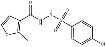 N'-[(4-chlorophenyl)sulfonyl]-2-methyl-3-furohydrazide Struktur