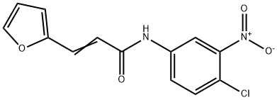 N-(4-chloro-3-nitrophenyl)-3-(2-furyl)acrylamide Struktur