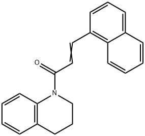 1-[3-(1-naphthyl)acryloyl]-1,2,3,4-tetrahydroquinoline Struktur