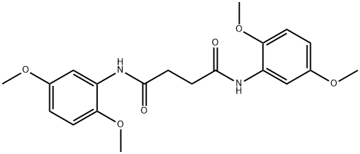 N,N'-bis(2,5-dimethoxyphenyl)succinamide Struktur