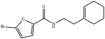 5-bromo-N-[2-(cyclohex-1-en-1-yl)ethyl]furan-2-carboxamide Struktur