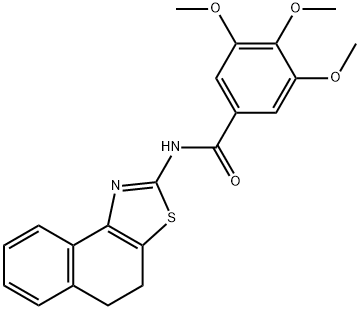 N-(4,5-dihydronaphtho[1,2-d]thiazol-2-yl)-3,4,5-trimethoxybenzamide Struktur