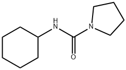 1-Pyrrolidinecarboxamide,N-cyclohexyl- Struktur