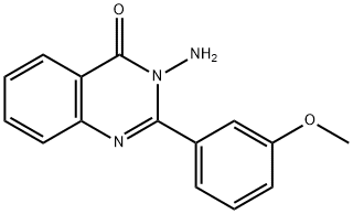 3-amino-2-(3-methoxyphenyl)quinazolin-4(3H)-one Struktur