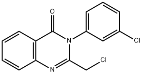 2-Chloromethyl-3-(3-chloro-phenyl)-3H-quinazolin-4-one Struktur