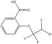 Benzoic acid, 2-(2-chloro-1,1,2-trifluoroethoxy)- Struktur