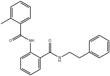 2-methyl-N-(2-{[(2-phenylethyl)amino]carbonyl}phenyl)benzamide Struktur