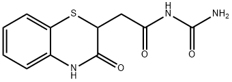 N-carbamoyl-2-(3-oxo-3,4-dihydro-2H-benzo[b][1,4]thiazin-2-yl)acetamide Struktur