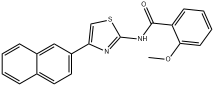 2-methoxy-N-(4-(naphthalen-2-yl)thiazol-2-yl)benzamide Struktur