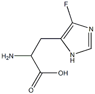 2-amino-3-(5-fluoro-3H-imidazol-4-yl)propanoic acid Struktur