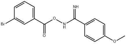 N'-{[(3-bromophenyl)carbonyl]oxy}-4-methoxybenzenecarboximidamide Struktur