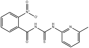 N-[(6-methylpyridin-2-yl)carbamothioyl]-2-nitrobenzamide Struktur