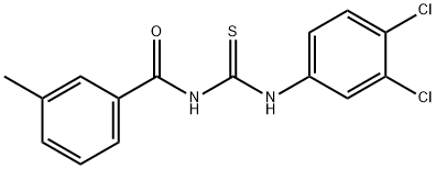 N-{[(3,4-dichlorophenyl)amino]carbonothioyl}-3-methylbenzamide Struktur