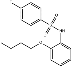 N-(2-butoxyphenyl)-4-fluorobenzenesulfonamide Struktur