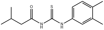 N-{[(3,4-dimethylphenyl)amino]carbonothioyl}-3-methylbutanamide Struktur