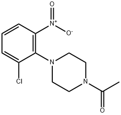 1-[4-(2-chloro-6-nitrophenyl)piperazin-1-yl]ethanone Struktur