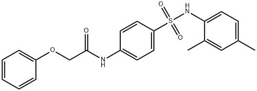 N-(4-{[(2,4-dimethylphenyl)amino]sulfonyl}phenyl)-2-phenoxyacetamide Struktur