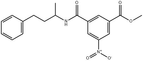 methyl 3-nitro-5-[(4-phenylbutan-2-yl)carbamoyl]benzoate Struktur