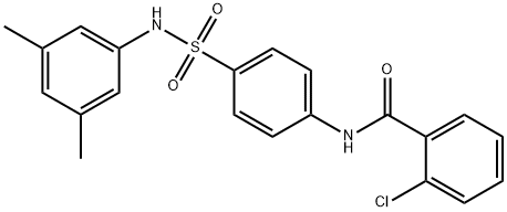 2-chloro-N-(4-{[(3,5-dimethylphenyl)amino]sulfonyl}phenyl)benzamide Struktur