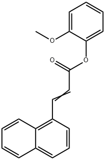 2-methoxyphenyl 3-(1-naphthyl)acrylate Struktur