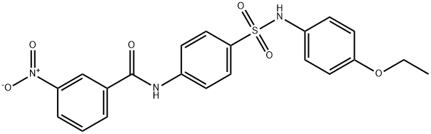 N-(4-{[(4-ethoxyphenyl)amino]sulfonyl}phenyl)-3-nitrobenzamide Struktur