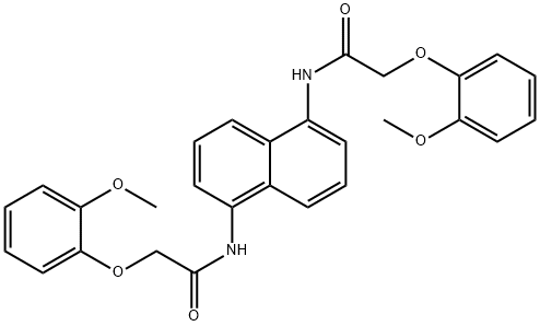 N,N'-1,5-naphthalenediylbis[2-(2-methoxyphenoxy)acetamide] Struktur