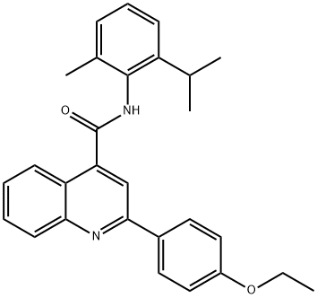 2-(4-ethoxyphenyl)-N-(2-methyl-6-propan-2-ylphenyl)quinoline-4-carboxamide Struktur