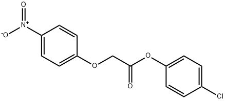 4-chlorophenyl (4-nitrophenoxy)acetate Struktur