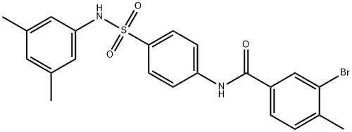 3-bromo-N-(4-{[(3,5-dimethylphenyl)amino]sulfonyl}phenyl)-4-methylbenzamide Struktur