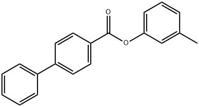 3-methylphenyl 4-biphenylcarboxylate Struktur