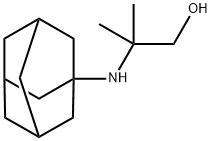 2-(1-adamantylamino)-2-methylpropan-1-ol Struktur