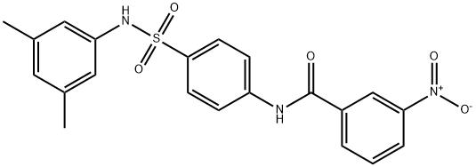 N-(4-{[(3,5-dimethylphenyl)amino]sulfonyl}phenyl)-3-nitrobenzamide Struktur