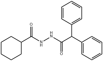 N'-(2,2-diphenylacetyl)cyclohexanecarbohydrazide Struktur