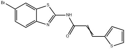 (E)-N-(6-bromobenzo[d]thiazol-2-yl)-3-(thiophen-2-yl)acrylamide Struktur