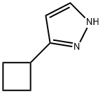 1H-Pyrazole, 3-cyclobutyl- Struktur