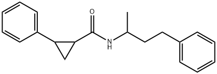 2-phenyl-N-(4-phenylbutan-2-yl)cyclopropane-1-carboxamide Struktur