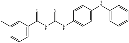 N-{[(4-anilinophenyl)amino]carbonothioyl}-3-methylbenzamide Struktur