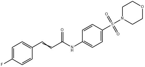 3-(4-fluorophenyl)-N-[4-(4-morpholinylsulfonyl)phenyl]acrylamide Struktur