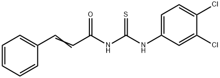 N-{[(3,4-dichlorophenyl)amino]carbonothioyl}-3-phenylacrylamide Struktur