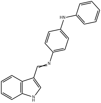 N-(1H-indol-3-ylmethylene)-N'-phenyl-1,4-benzenediamine Struktur