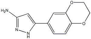 5-(2,3-dihydro-1,4-benzodioxin-6-yl)-1H-pyrazol-3-amine Struktur