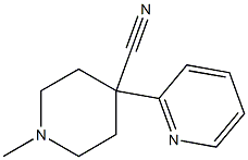 4-Piperidinecarbonitrile,1-methyl-4-(2-pyridinyl)- Struktur