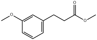 Benzenepropanoic acid, 3-methoxy-, methyl ester Struktur