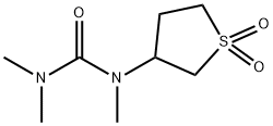 N-(1,1-dioxidotetrahydro-3-thienyl)-N,N,N-trimethylurea Struktur