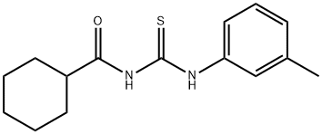 N-{[(3-methylphenyl)amino]carbonothioyl}cyclohexanecarboxamide Struktur