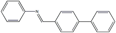 N-phenyl-1-(4-phenylphenyl)methanimine Struktur